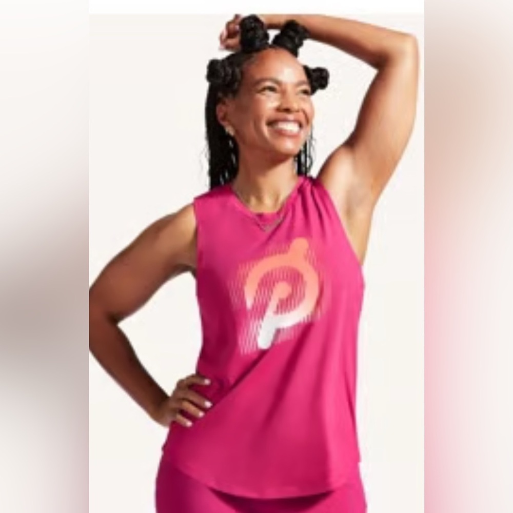 Peloton Vibrant Pink Studio Scoop Tank